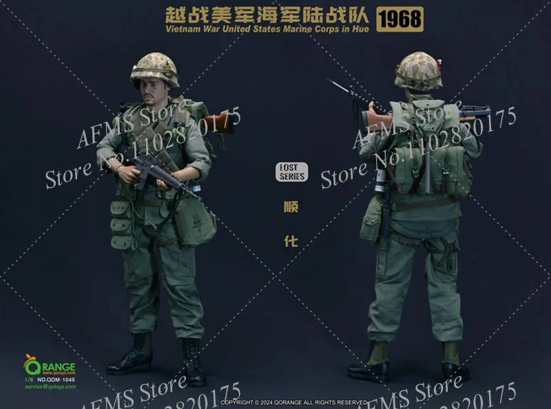 QOM-1045 1/6 Scale Collectible Figure Vietnam War United States Marine Corps 1968 Combat Uniform Fit 12