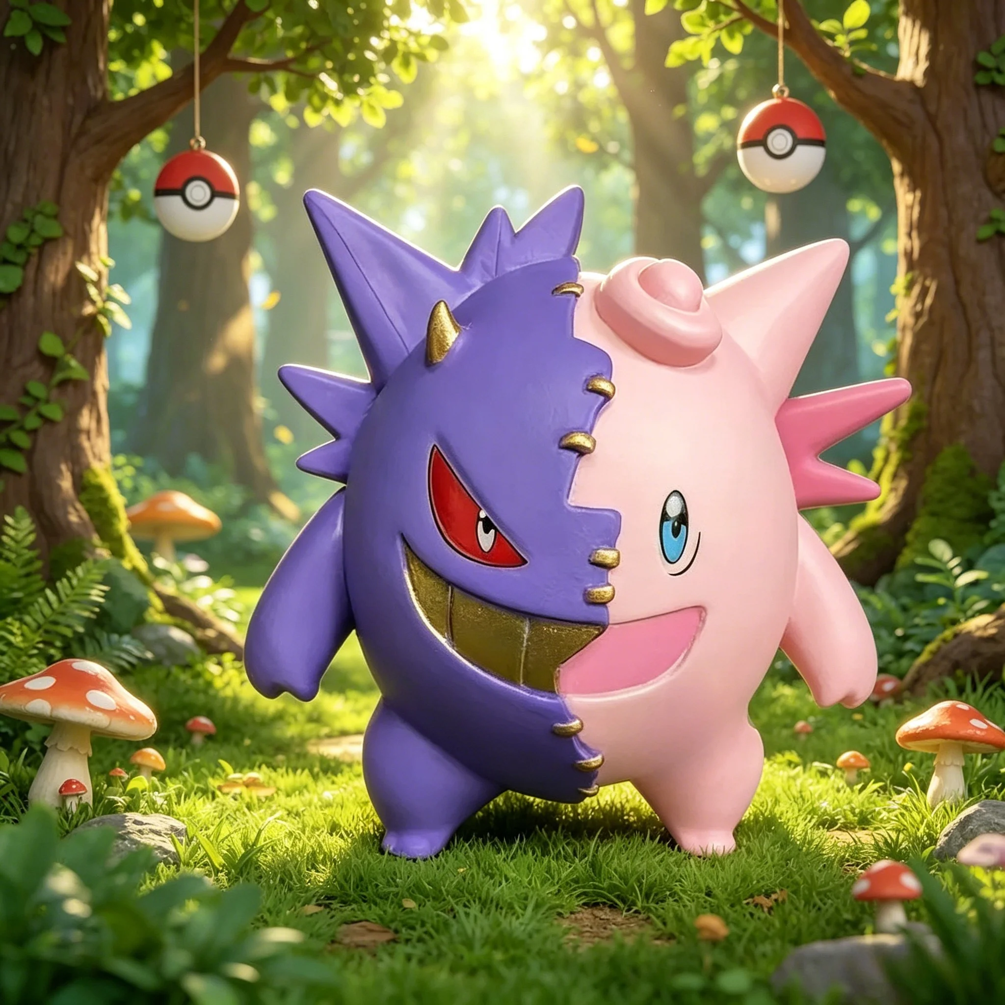 

Фигурки Pokemon 7,5 см/2,95 дюйма: Генгар и Клефабл, коллекционные модели из ПВХ, милые игрушки для детей, сувениры на праздники