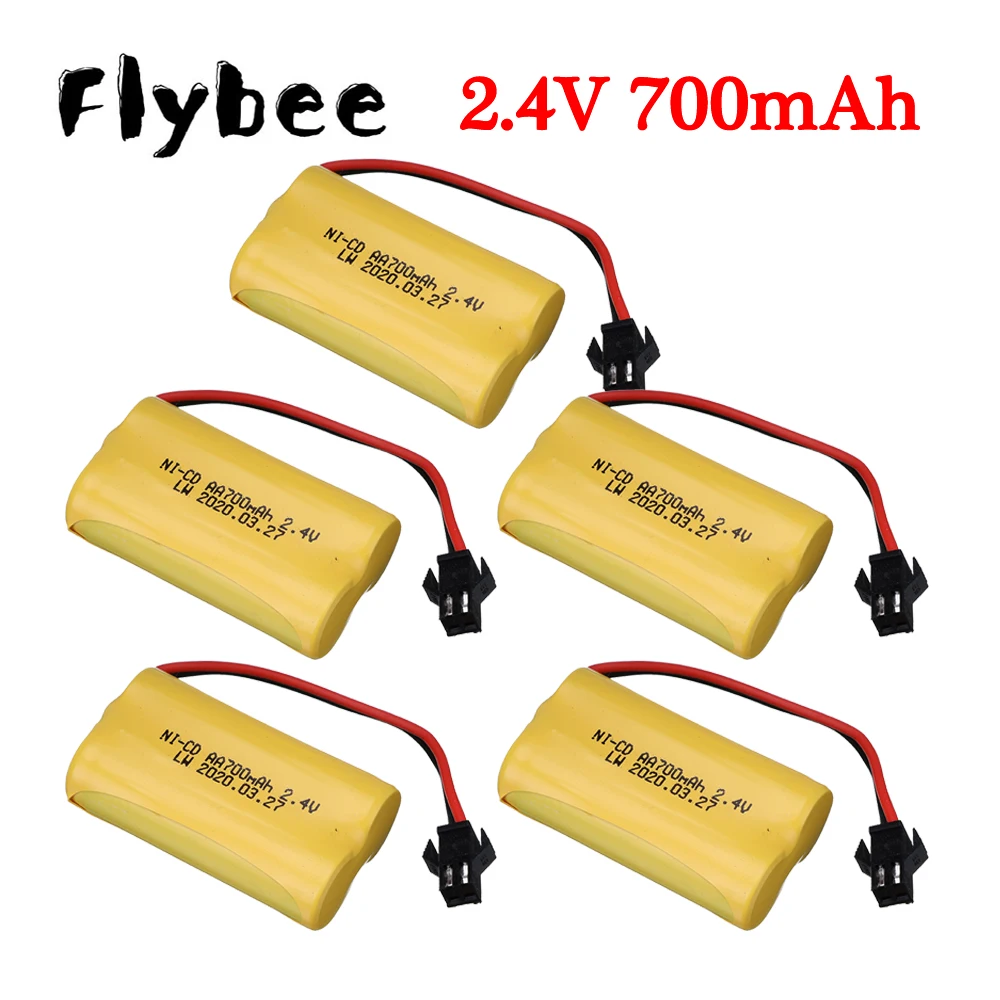 1 to 10pcs 2.4V 700mAh AA NICD Rechargeable Battery For Electric Remote Control Racing Car Truck Boat Robot Toys Spare Battery