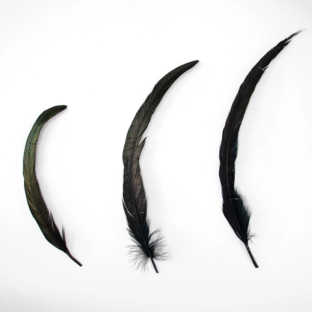 100 PCS Multicolor Rooster Tail Feathers 25-40CM Natural Chicken Feathers for Crafts Wedding Party Clothing Headdress Decoration