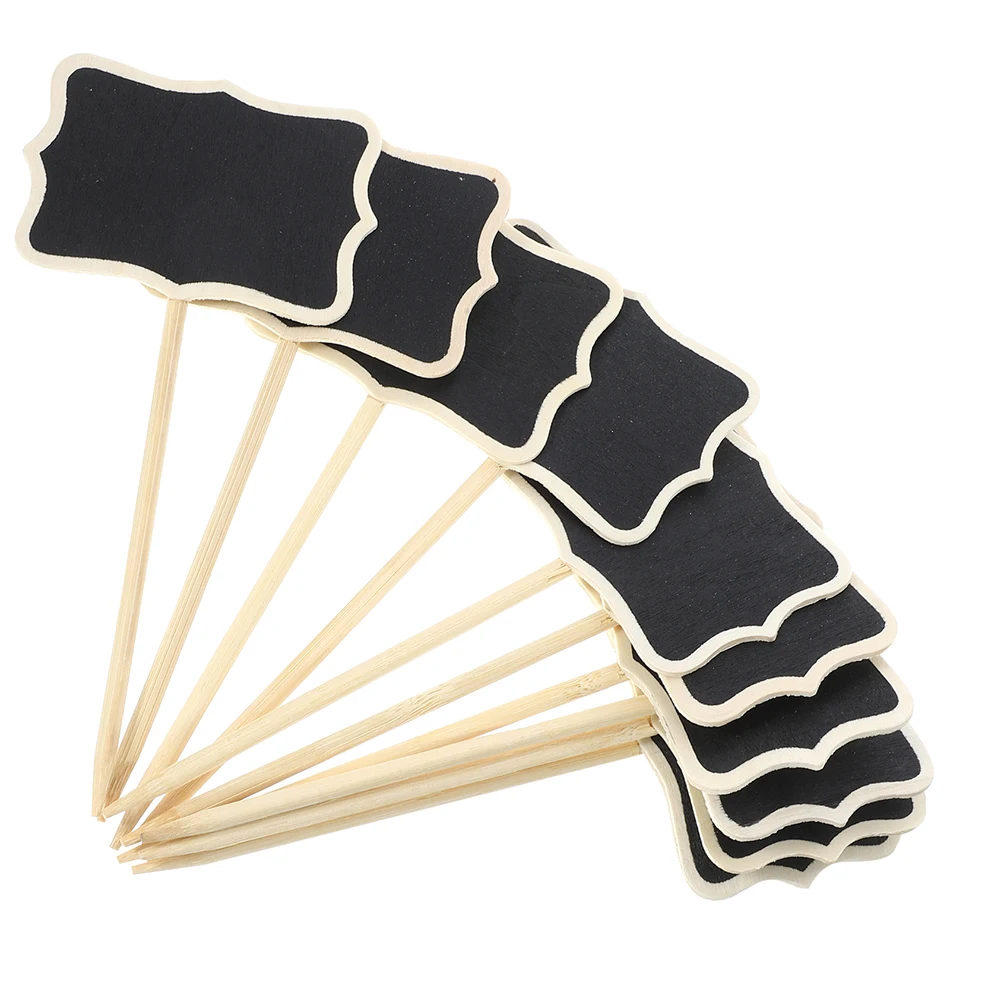 

20pcs Mini Signs Small Chalkboards for Food Tables Gardening Labeling Reusable Stick Portable Clear Design Versatile