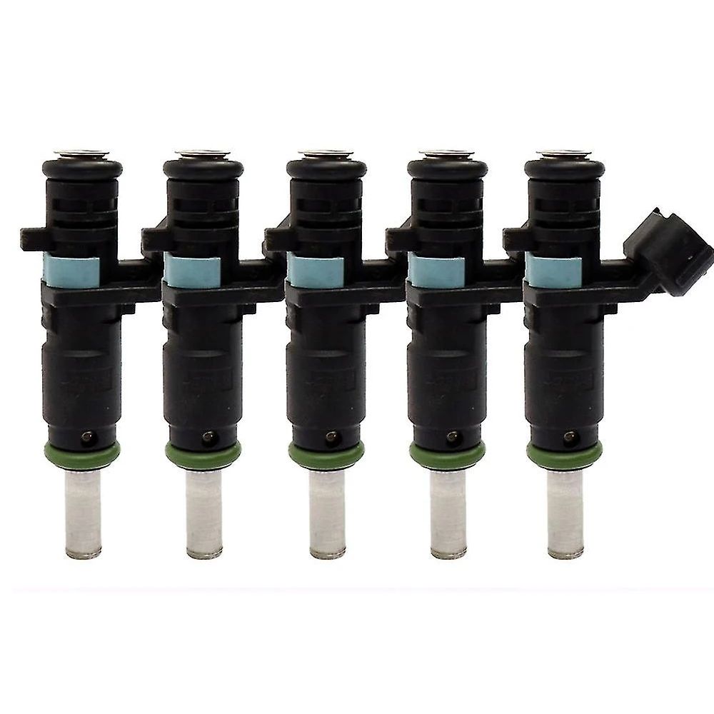 5Pcs 07K906031C Fuel Injector Nozzle for VOLKSWAGEN BEETLE BORA GOLF JETTA PASSAT RABBIT 2.5L L5 2007-2017