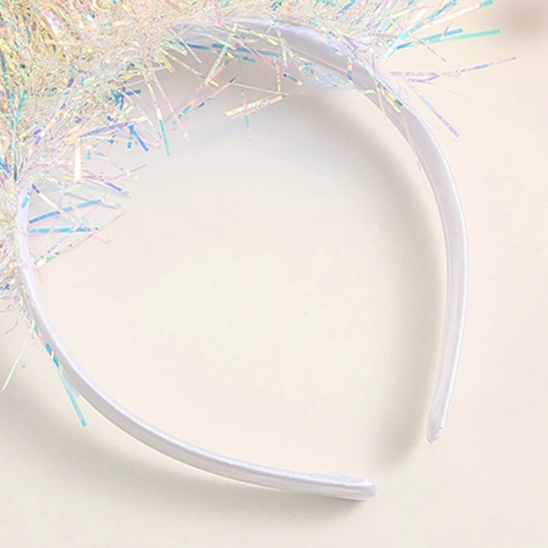 Christmas Snowflake Shinning Hair Hoop Women Makeup Headband for Festival Party Performances Hair Accessories Dropship