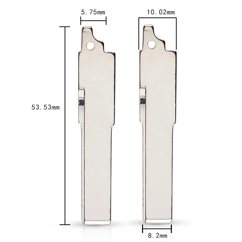 KEYYOU Replacement 118# Flip Remote Key Blade Car Key Blank For Jiangling Yu Sheng Flip Remote Key NO.118 #118