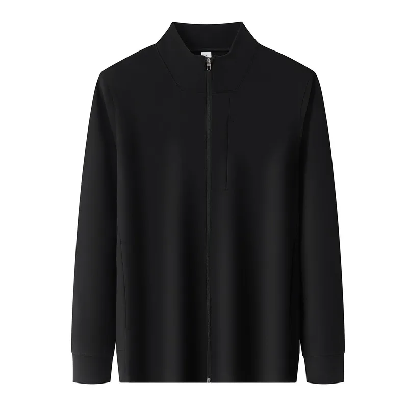 Men's Turtleneck Solid Color Zip Up Long Sleeve Pullover Fashion Casual Base Layer Top