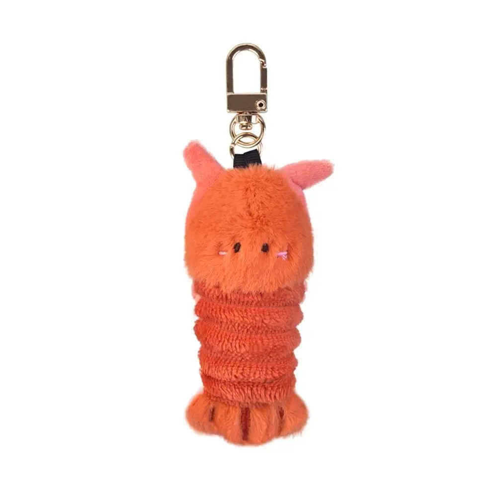 Soft Ocean Animal Keychain Kawaii Simulation Fluffy Octopus Keyring PP Cotton Collection Cartoon Plush Pendant Birthday Gift