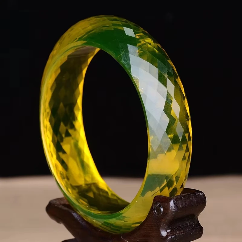 

Мексиканский браслет с синим перцем Янтарный мед Воск Алмазное лицо Простой универсальный браслет