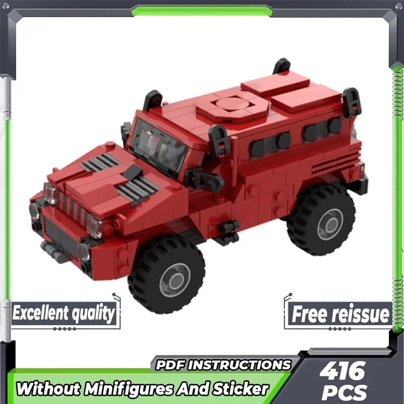 

City Car Model Moc Building Bricks South African Predator Armored Vehicle Technology Blocks Gift Christmas Toy DIY Sets Assembly