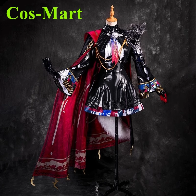 Cos-Mart Game Arknights Lappland Cosplay Costume Fashion Black Combat Uniform Unisex Halloween Party Role Play Clothing Women’s