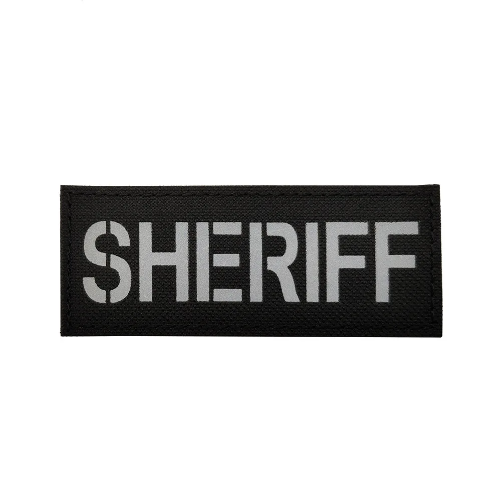 Security Enforcement Agent Embroideried Patches SHERIFF Applique Uniform Vest Patches