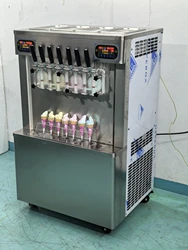 Mvckyi new 7 Flavors Soft Serve Ice Cream Machine Commercial Freezing Equipment 4+3 MIX sundae Soft Serve Ice Cream Machine