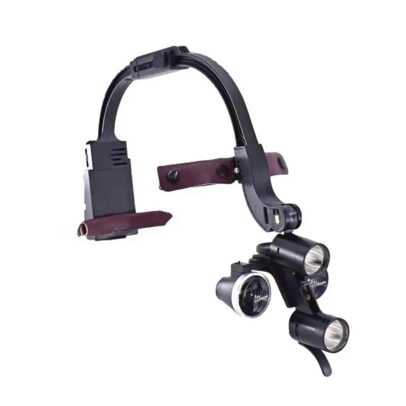 2.5x 3.5 Times Microscope Head-Mounted Ear, Nose and Throat Oral Headlight