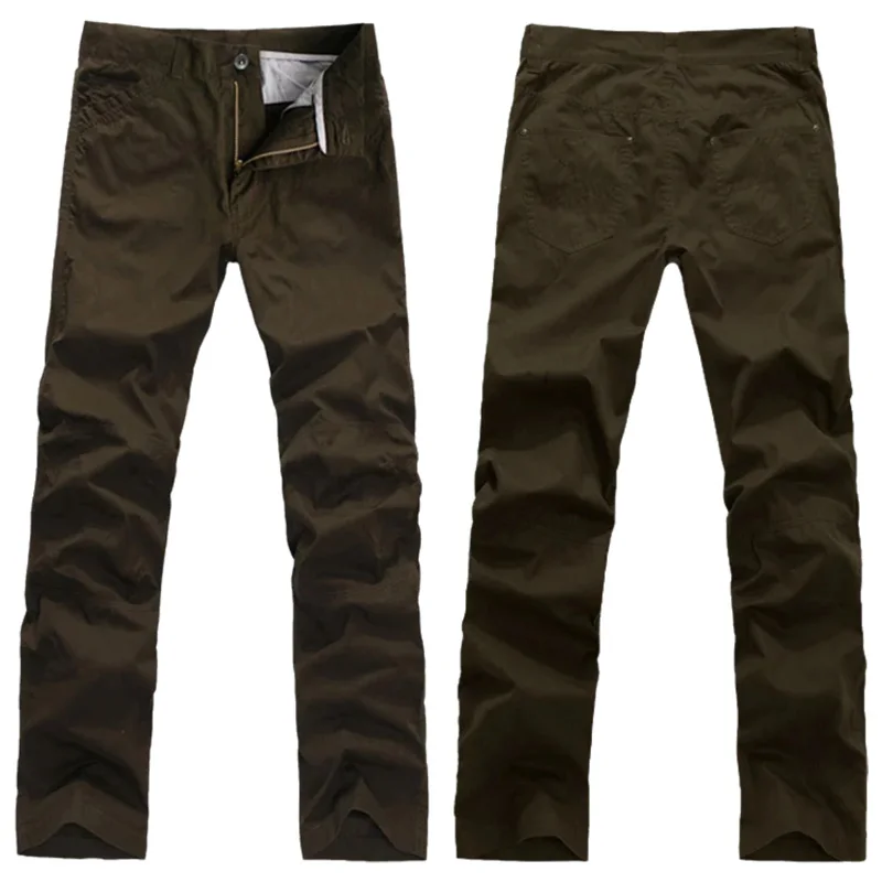 Lesmart-pantalones Cargo para hombre, pantalón táctico militar urbano para ir al trabajo, Pantalones chinos ajustados a la moda, pantalones vaqueros del ejército de camuflaje verde