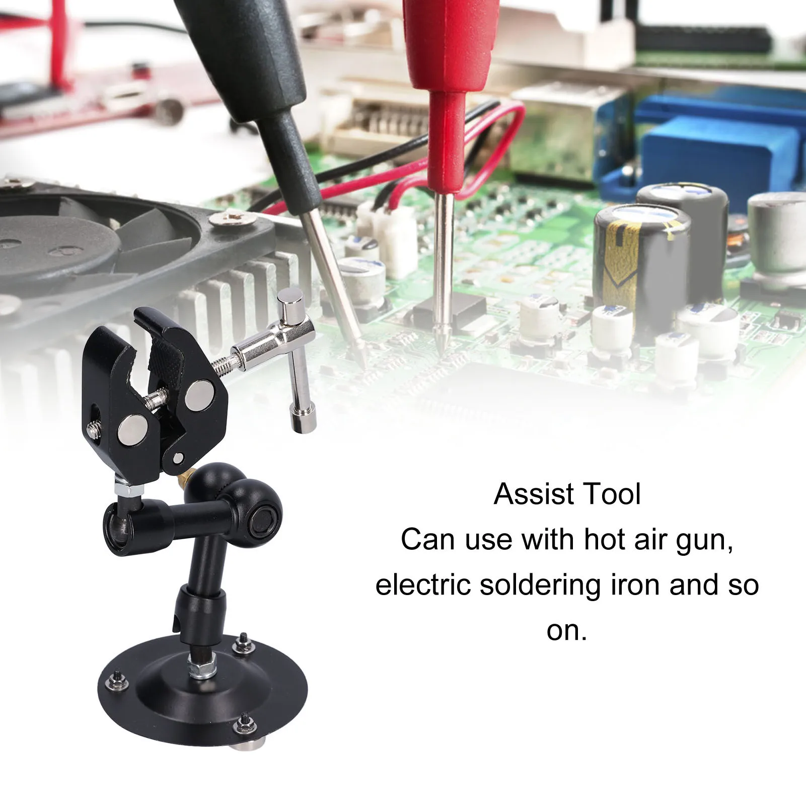 솔더 클램프 납땜 고정 장치 납땜 클램프 솔더 스탠드 유지 보수 수리 용 용접 스테이션 고정 장치 도구 납땜 홀더