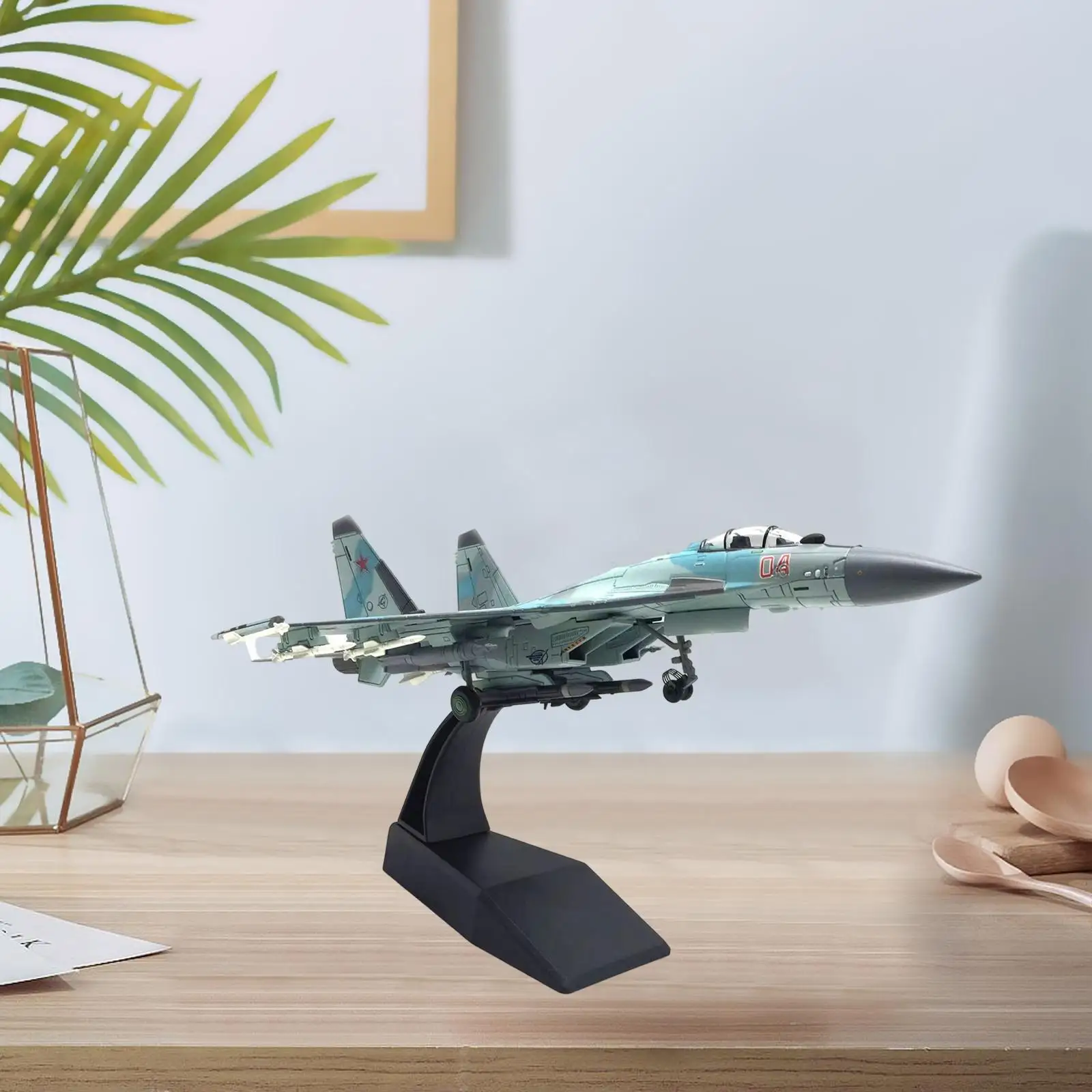 1/100 Scale Fighter Plane รุ่นโลหะผสม Diecast สําหรับ Office Room Table ของขวัญ