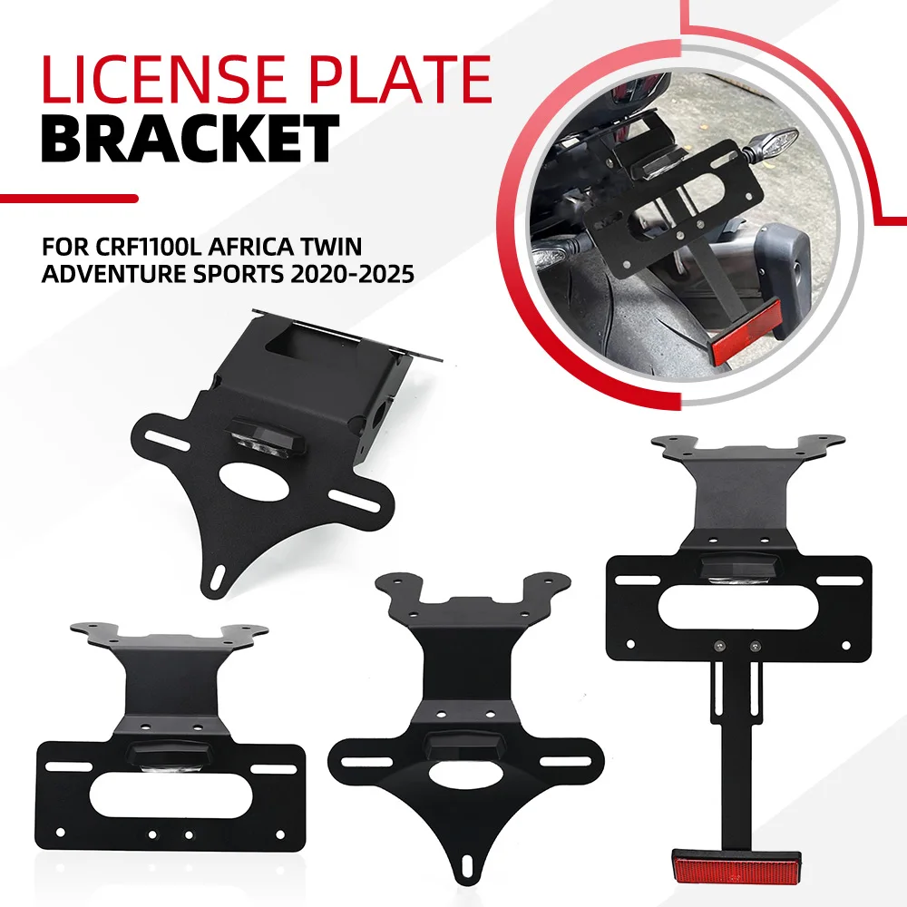 

For Honda CRF1100L Africa Twin Adventure Sports 2020-2025 2024 License Plate Holder Bracket Fender Eliminator Kit XL750 TRANSALP