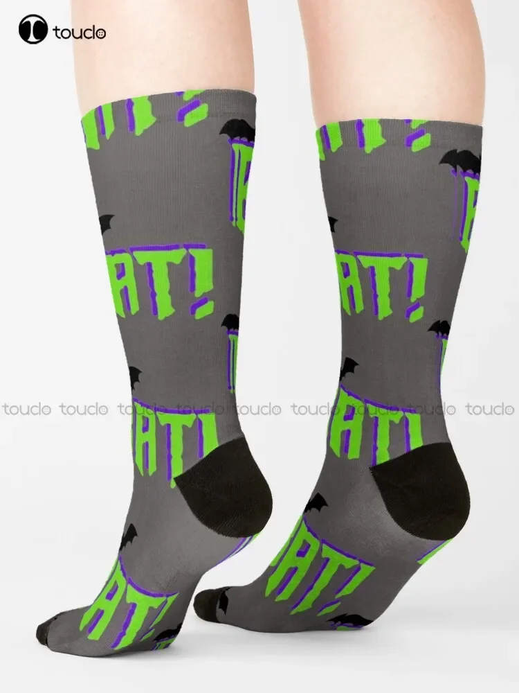 Bat! Halloween What We Do In The Shadows Lazlo Vampire Vampires Socks Christmas Socks Unisex Adult Teen Youth Socks Custom Sock