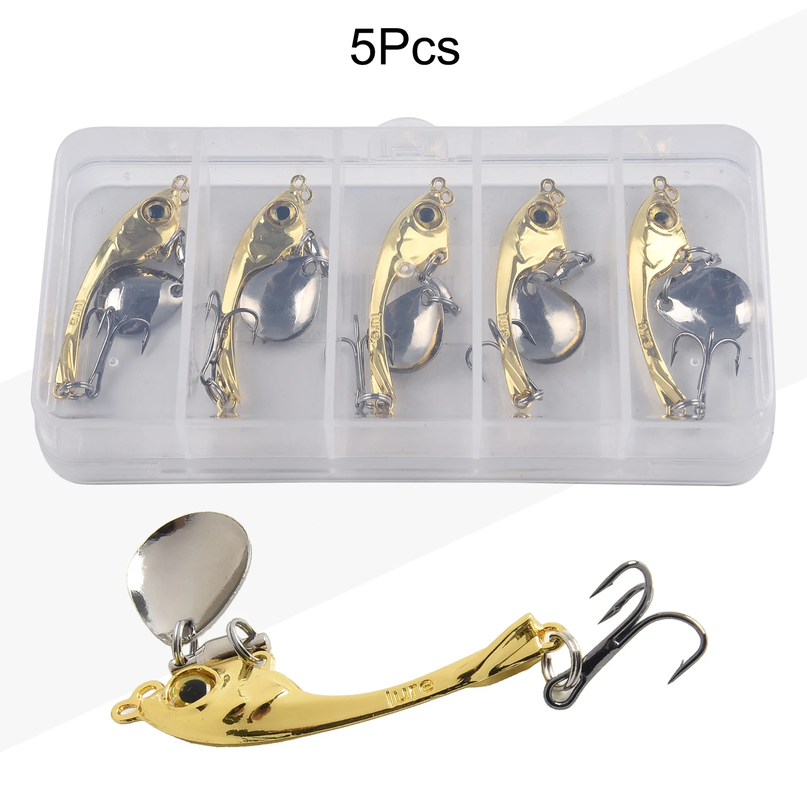 New Practical Fishing Spinner Lure Spinner Lure For Bass Trout Pike Waterproof Bait Spoon Corrosion-resistant Metal Spinner Lure