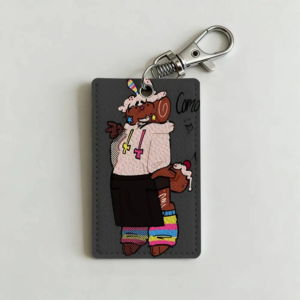 D-Dandys World C-Cosmo  Card Holder Men And Womenn Universal Antirust Keychain Learther Access Drop Key Tag Ring - view 5