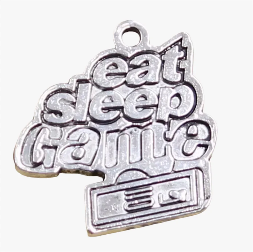 

10pcs 24mm tibetan silver color lettering pendants for handmade Zinc alloy metal HWH3376