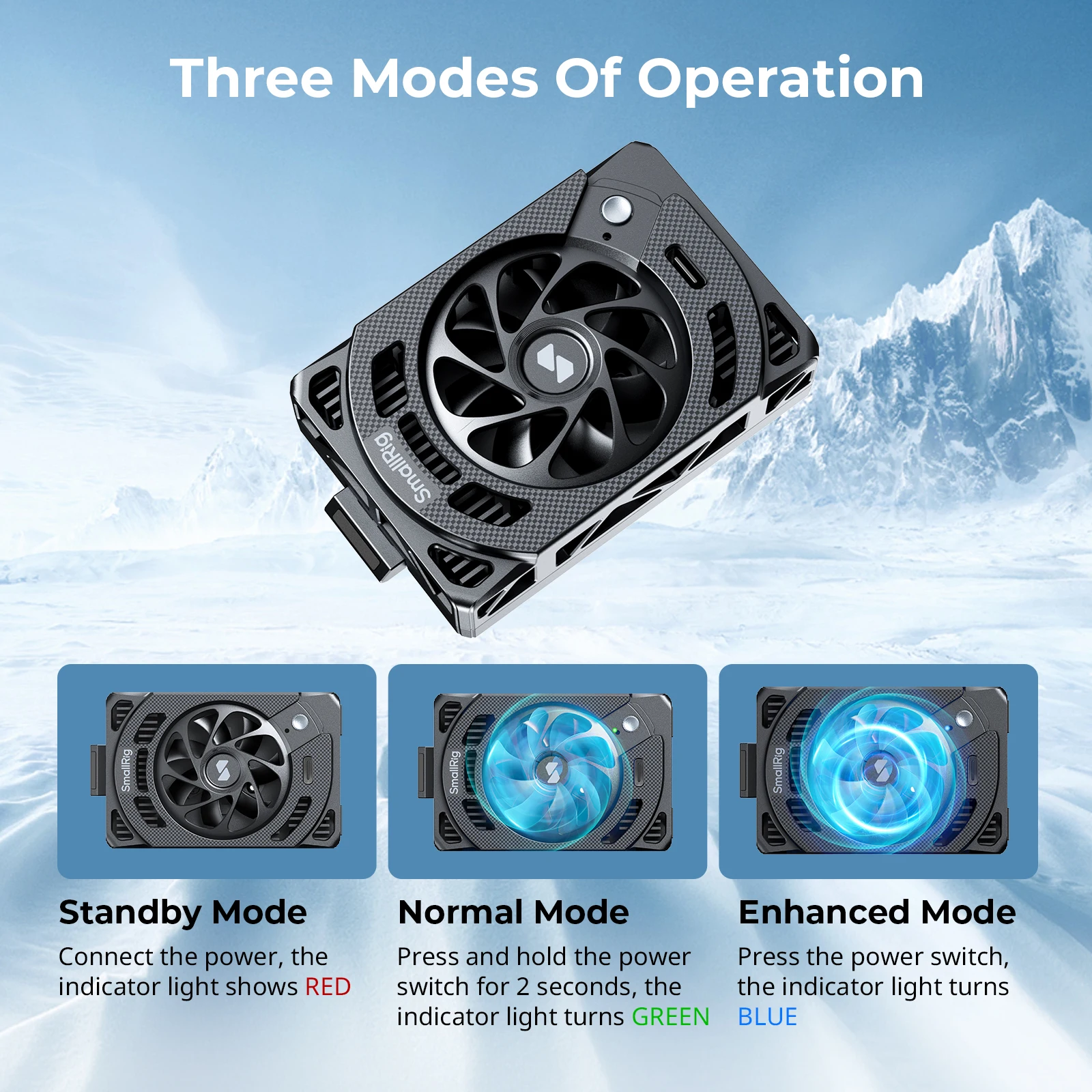 

SmallRig TEC Cooling Fan for Sony Selected Cameras for Sony ZV-E1/ZV-E10/ZV-1/A7 IV/A7S III/A7C/A7C II/A7CR/A6700/FX3/FX30 5152