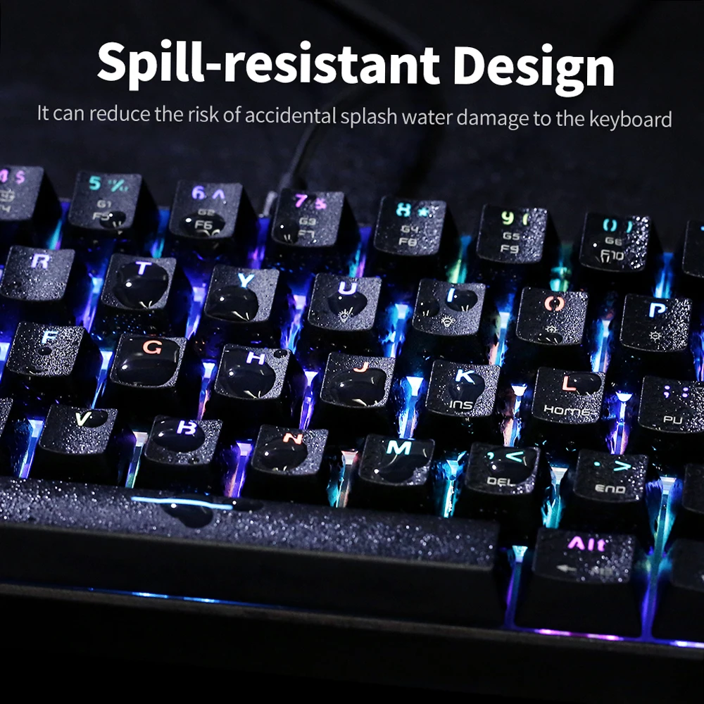 

MOTOSPEED CK61 RGB Mechanical Gaming Keyboard OUTMU Red Switches Keyboard 61 Keys Anti-ghosting with Backlight for Gaming Black