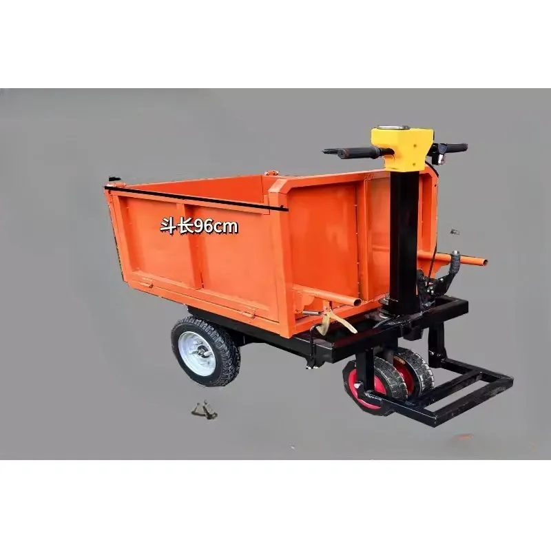

Electric trolley construction site brick bucket car breeding and handling orchard manure transportation tipping bucket