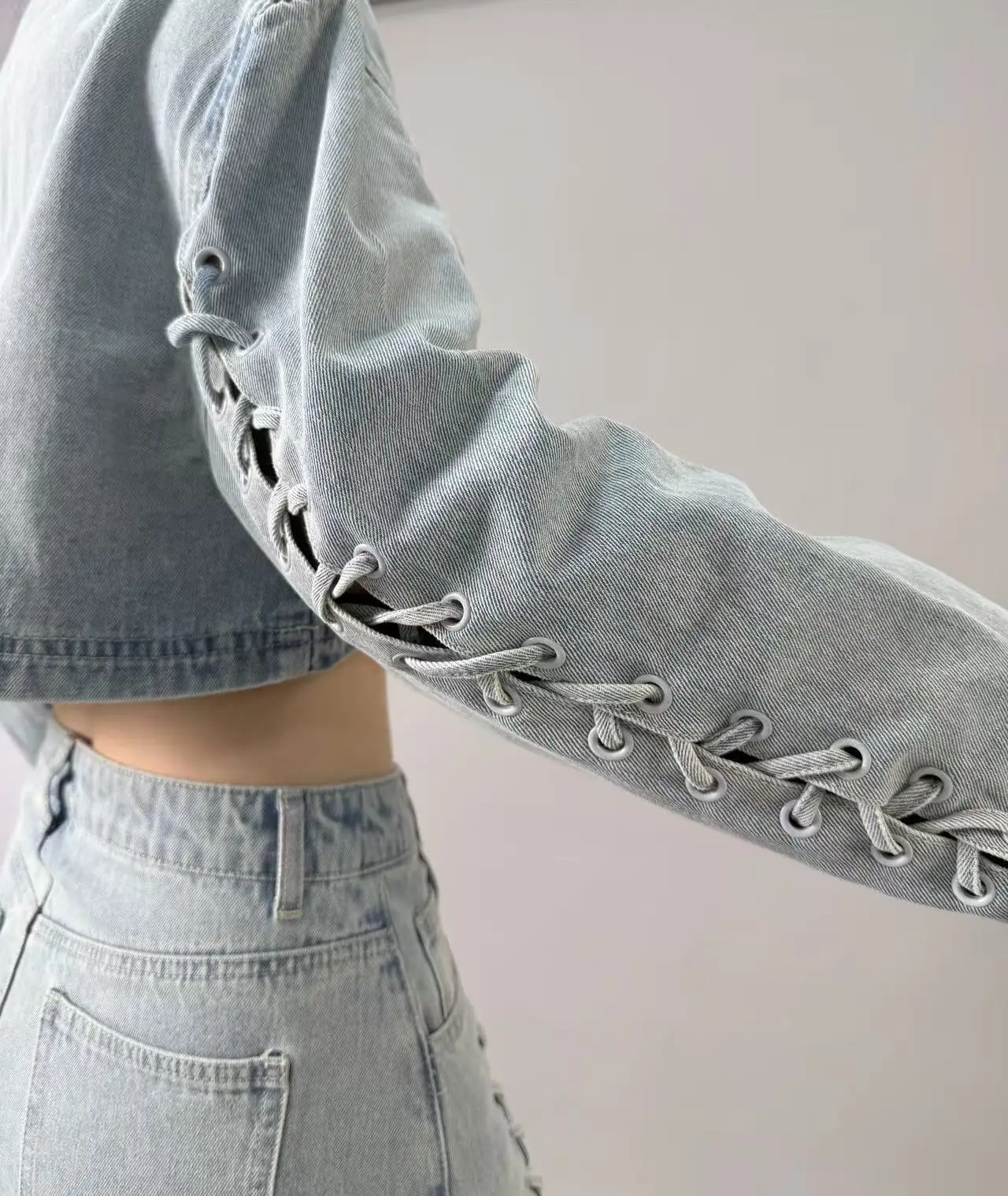 2025 Abbigliamento di alta qualità dal design multielemento in stile coreano giapponese di Dongdaemun Corea Cappotto giacca di jeans