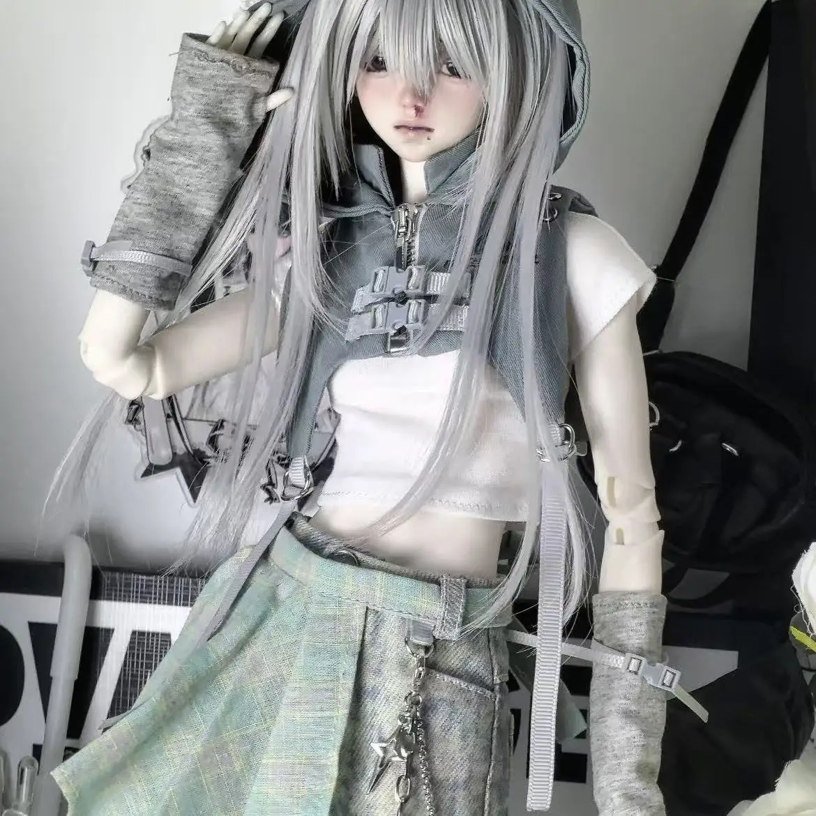 New 1/4 Bjd Doll Clothing Fashion Handsome Subculture 6-Piece Dress Up Game Diy Toy House Bjd Uncle Doll Accessories No Doll