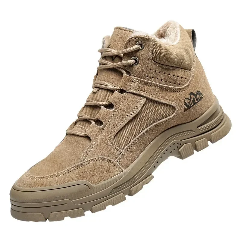 DurableWinter Insulated Shoes With Plush Protective Shoes Anti Smashing And Puncture Protection Wear-resistant Safe Electrical