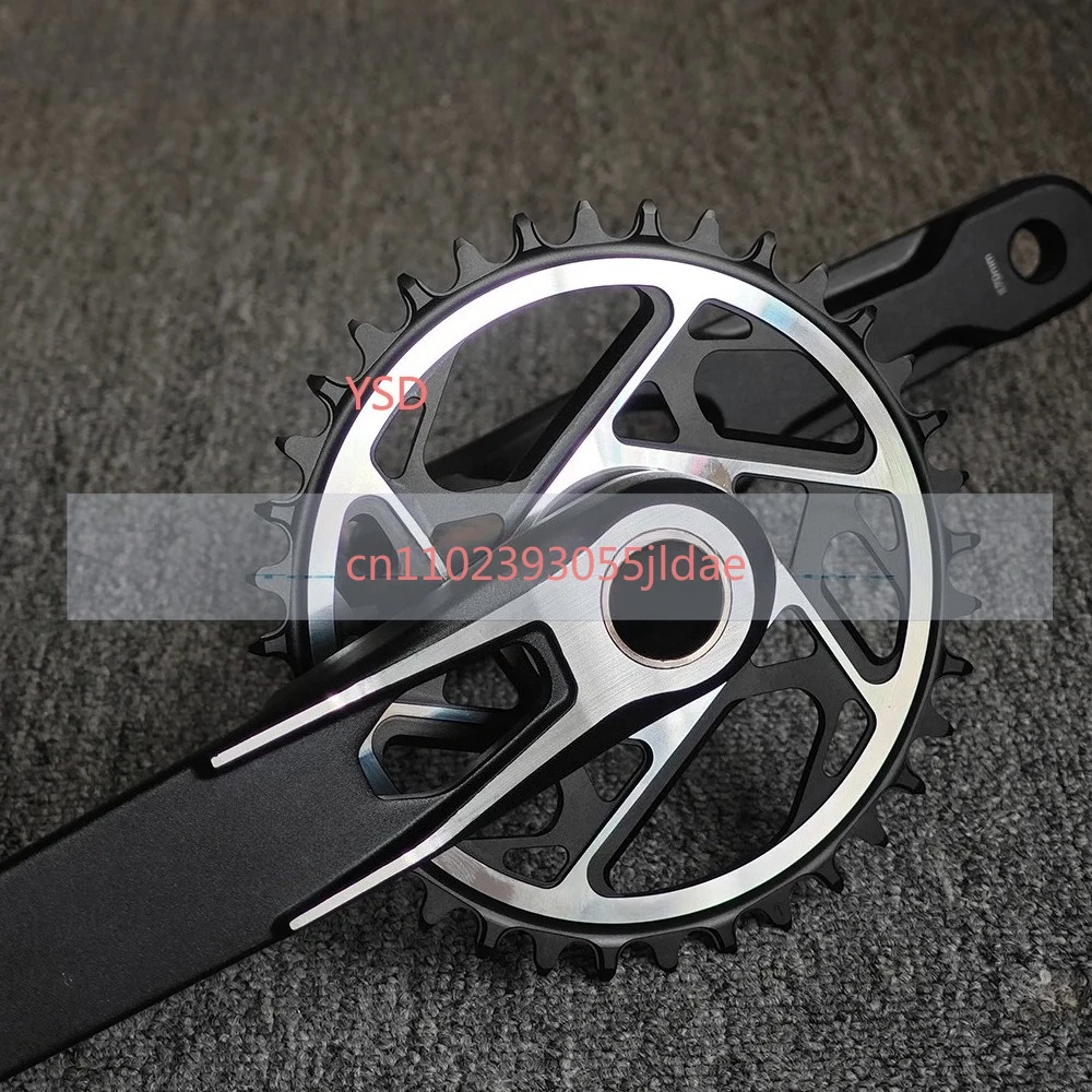 GOLDIX mountain bike crank chain wheel set, fixed with 3 screws, leg length 170mm/175mm offset 0 degrees 30T 32T 34T 36T 38T