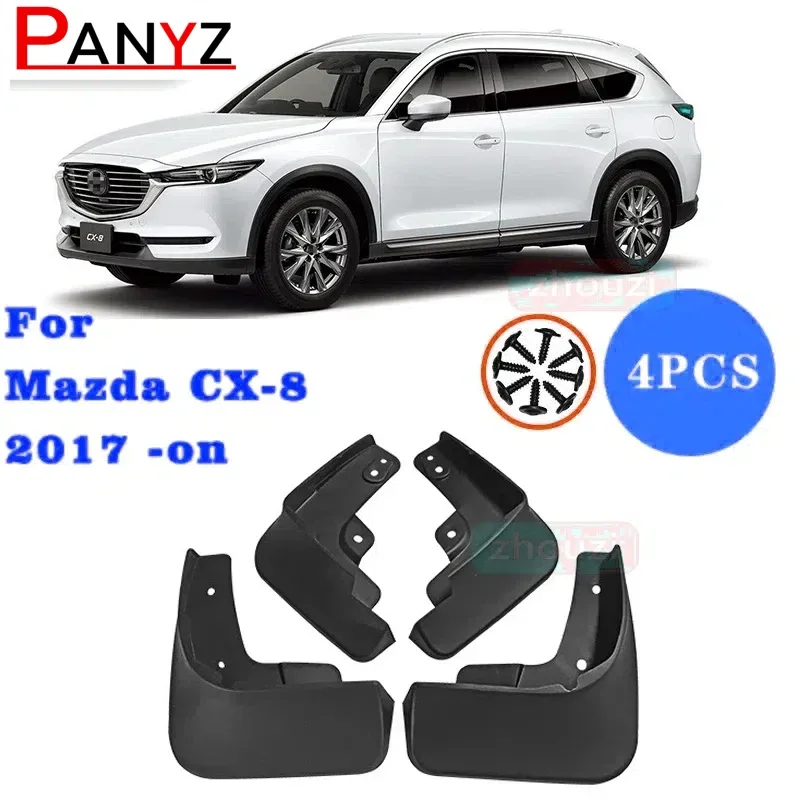 Car Mudflaps For Mazda CX-8 CX 8 CX8 2017 -on KG Mud Flaps Splash Guards Mudguards Flap Front Rear Fender Protector 2018 2019