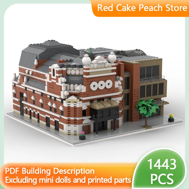 

Street View Model MOC Building Bricks Grand Opera House Music Modular Technology Gifts Holiday Assemble Children Toys Suit