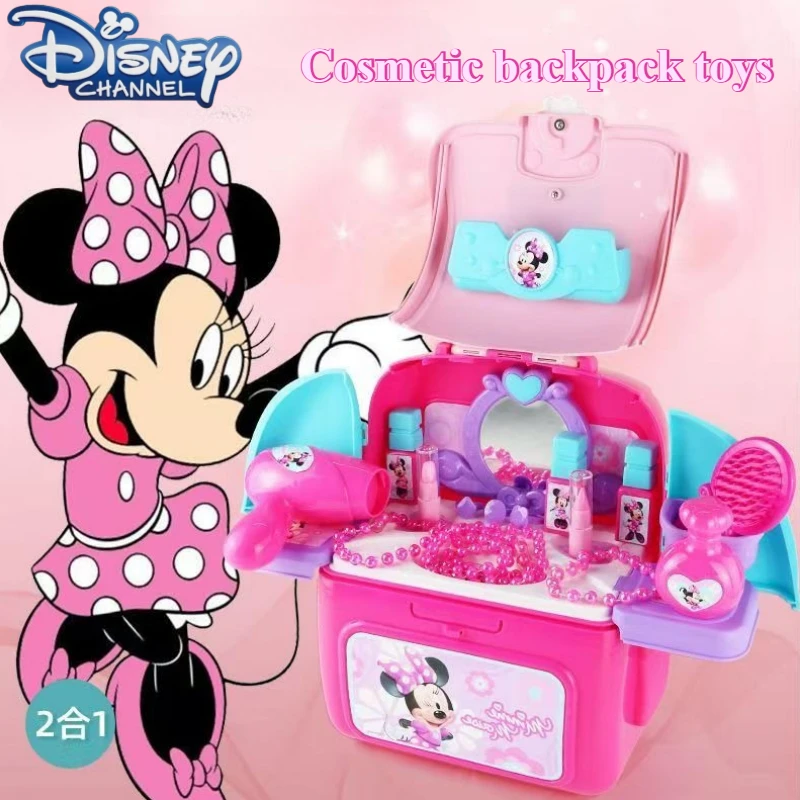 

New BeastKingdom Minnie Cute Cartoon Character Creative Makeup Toys Kids 2 in 1 Space Bag Simulation Kitchen Tools Holiday Gifts
