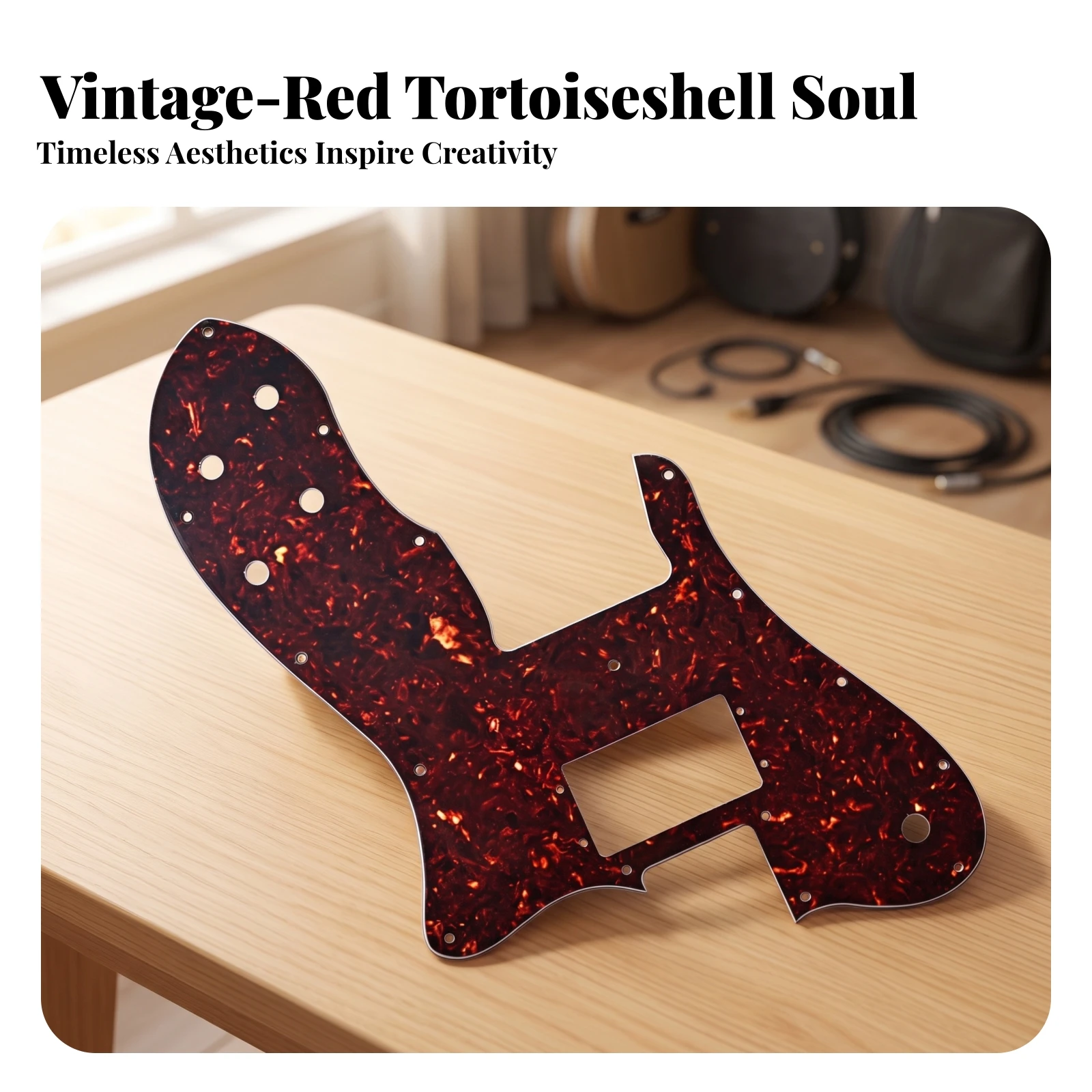 Guitar Pickguard Tortoiseshell Pickguard Scratch Plate Easy Installation Instrument Accessory Standard for Guitarists