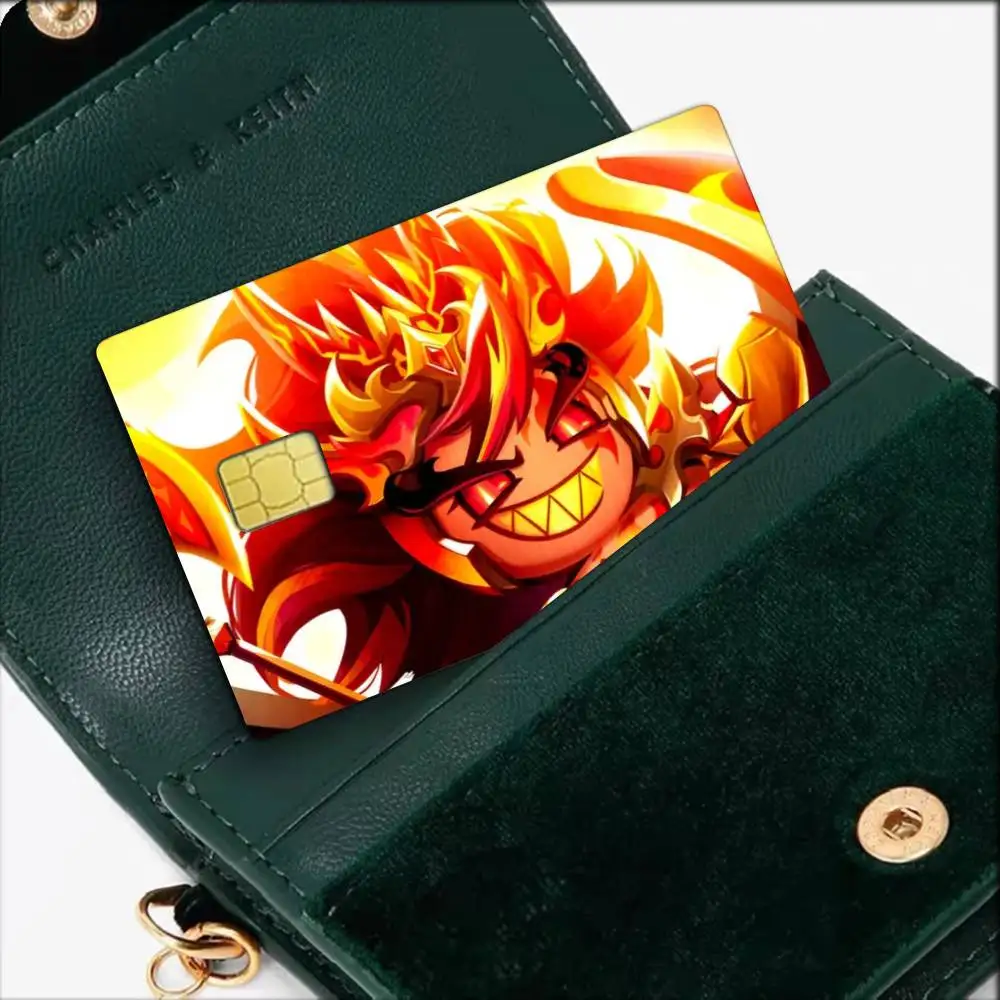 Fire S-Spirit Cookie Run   Waterproof Film Skin Cover Credit Card Stickers Debit Front Bank Bus Pass