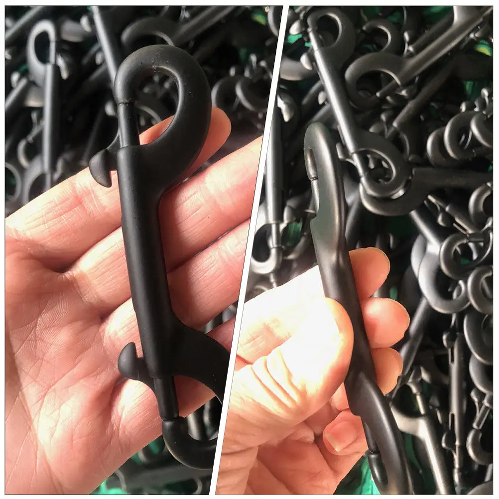 Heavy Duty Double Headed Hook Clip Long Snap Bolt Snap Accessory for Harness Chain Rope Dog Pulling Buckle Sturdy Outdoor Use