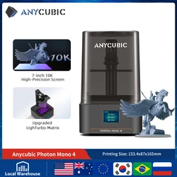 ANYCUBIC Photon Mono 4 AE10K+ 7 Inch high-definition screen 3D Printer High Speed UV Resin 3D Printer Printing Size 153×87×165mm