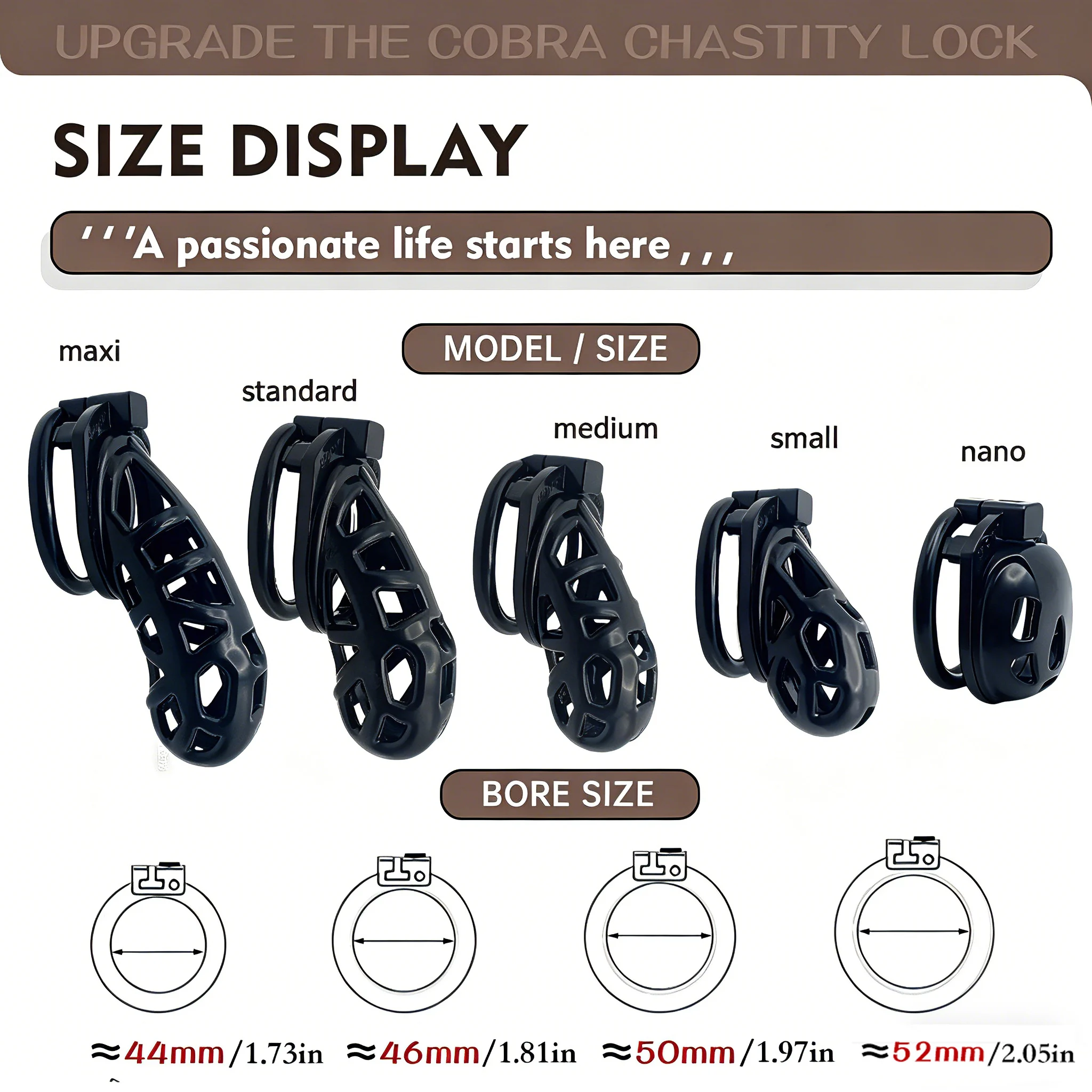 Chastity Lock Viper Chastity Lock  5.0 Sex Toys SM Products Lover's Festival Sexual Bondage Chastity Cage Sexual Rest