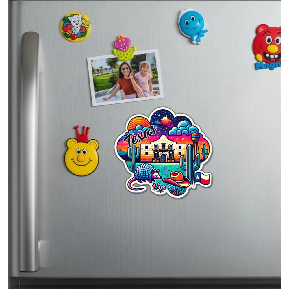 Texas Travel Souvenir Vinyl Sticker For Laptop And Suitcase Self Adhesive Decal