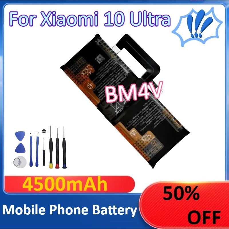 

New 4500mAh BM4V For Xiaomi 10 Ultra Mobile Phone Battery + Tools