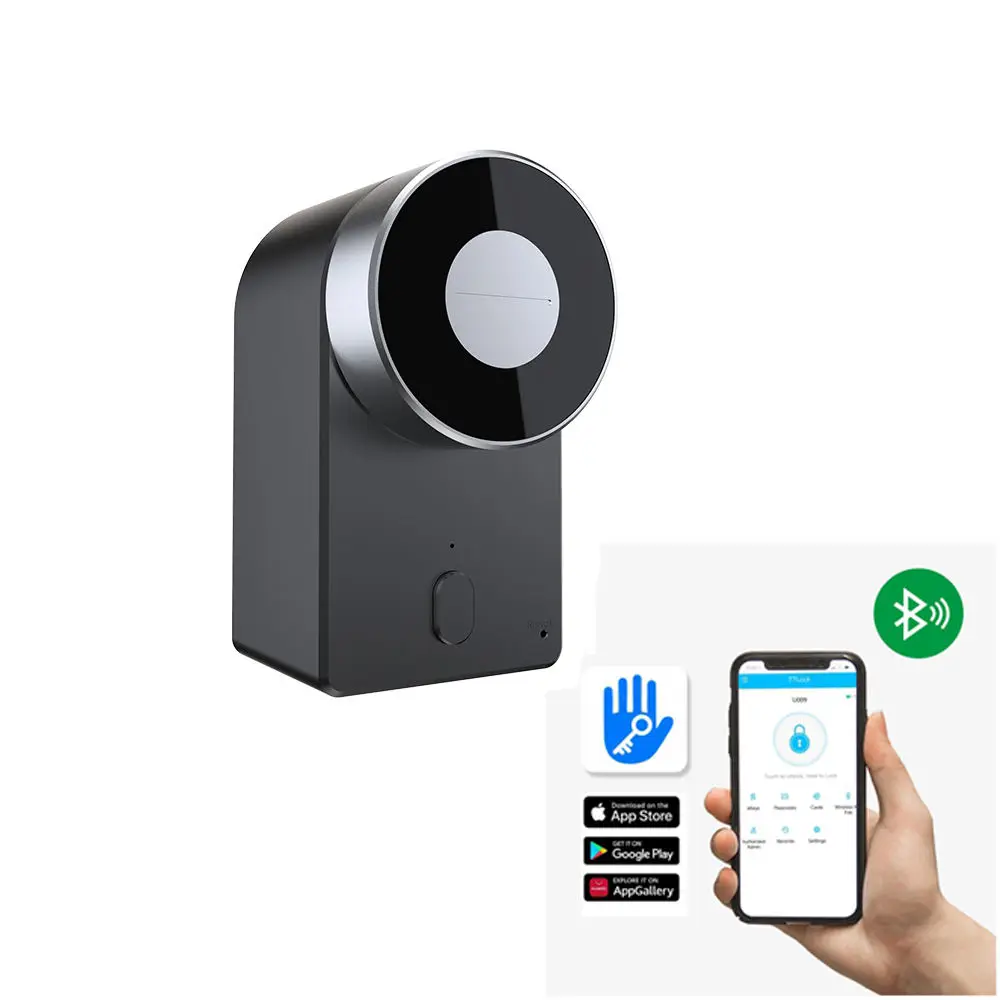 

Ttlock Smart Door Lock with Tuya App Aluminum Bluetooth Smartlock for Glass Aluminum and Wood Door Smartphone Compatible