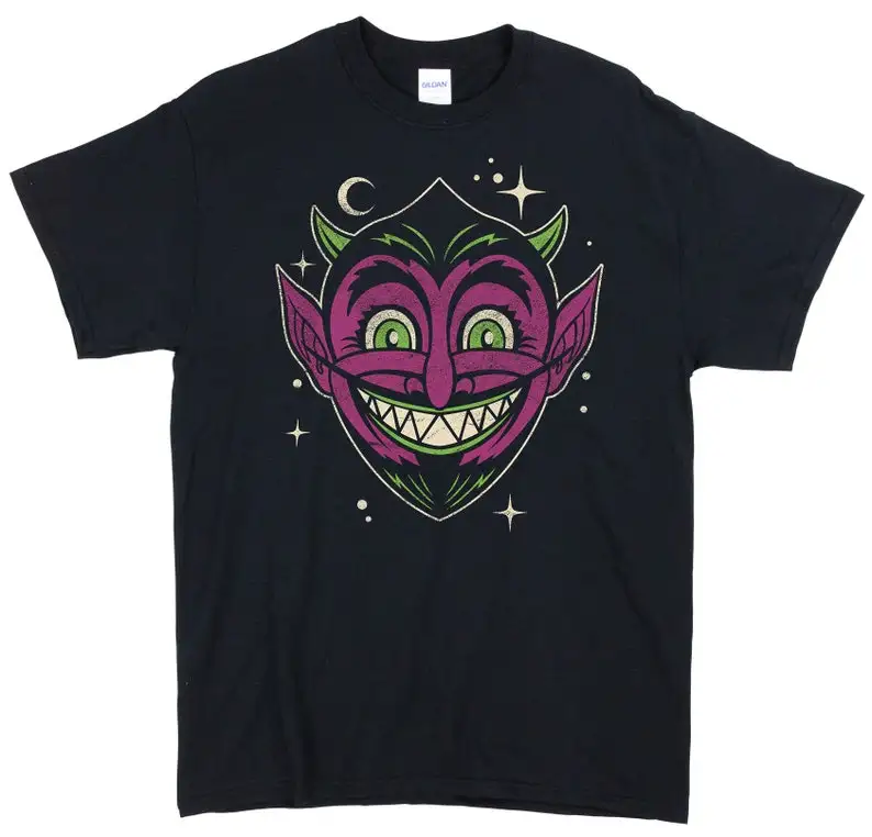 

Halloween Hooligan Devil T-Shirt Casual O-Neck Short Sleeve Men's Tees Regular Fit Men Women T Shirt