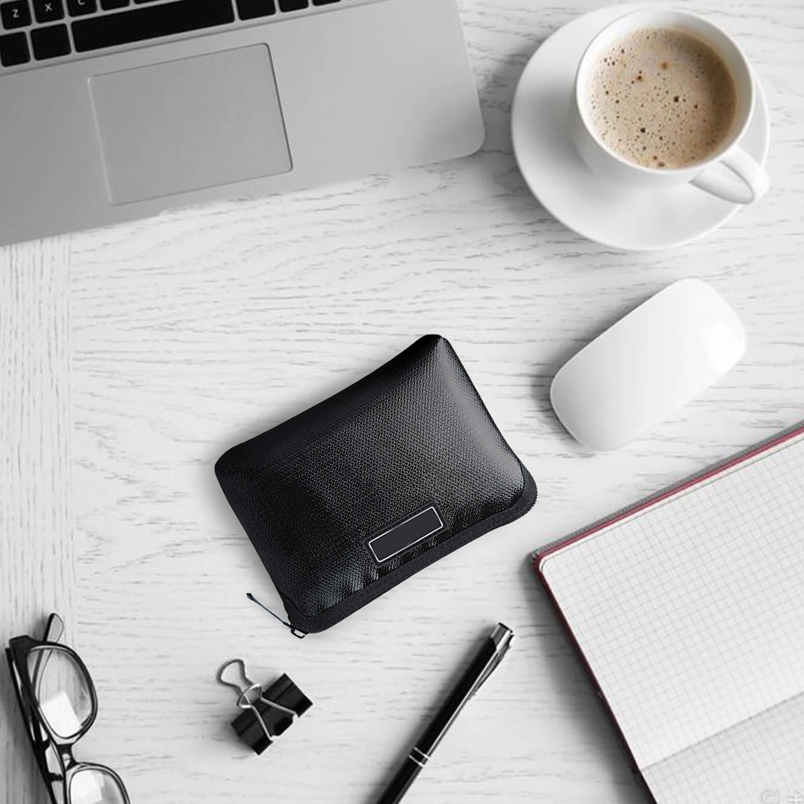 Waterproof Document Bag Storage Black Explosion-proof Silicone Fiberglass Cloth