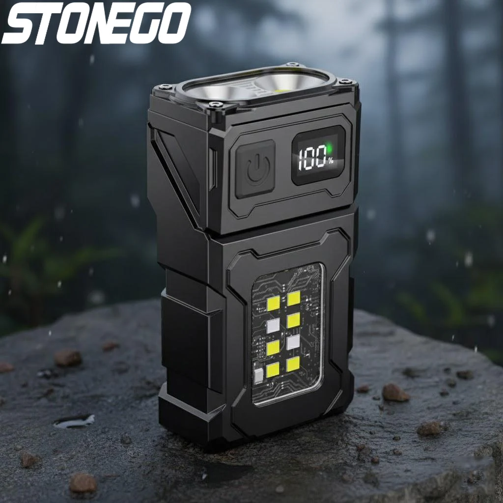 

Многофункциональный светодиодный фонарик COB с регулируемым углом, портативный уличный фонарик, магнитный светильник для кемпинга, брелок, сигнальная лампа