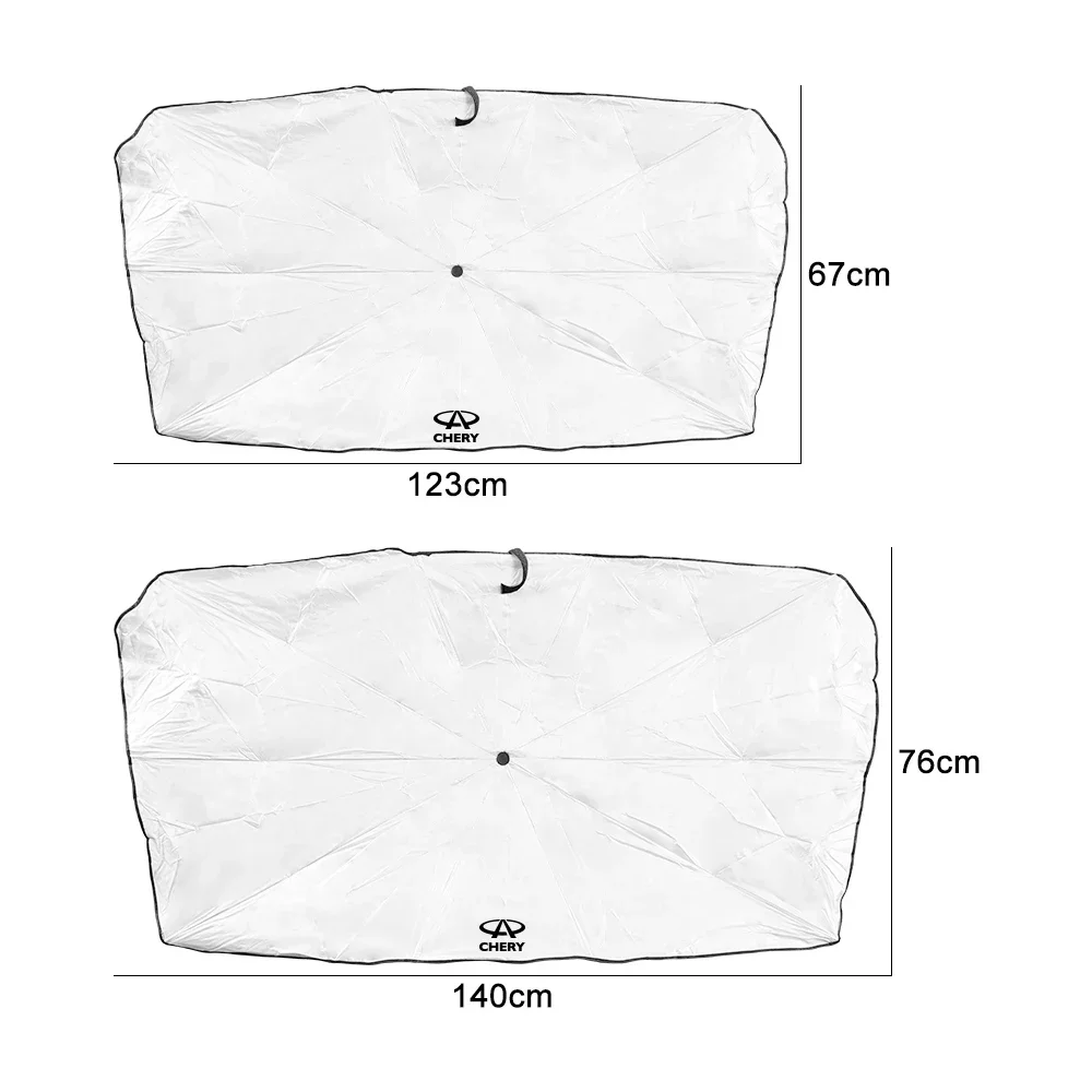 غطاء مظلة سيارة مظلة ، حامي لشيري تيجو 2 3 7 4 5x كيمو Qq6 s21 qq3 المكابس s11 A3 A5 إندي جاجي تميمة M11