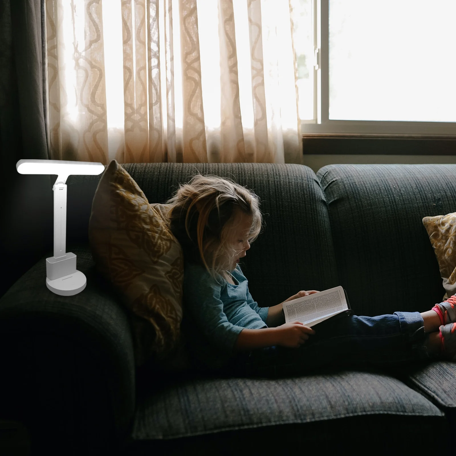 

1Set LED Desk Lamp Dimmable Rechargeable Reading Light Eye-Friendly Table Lamp for Home Office Study Dorm Bedroom