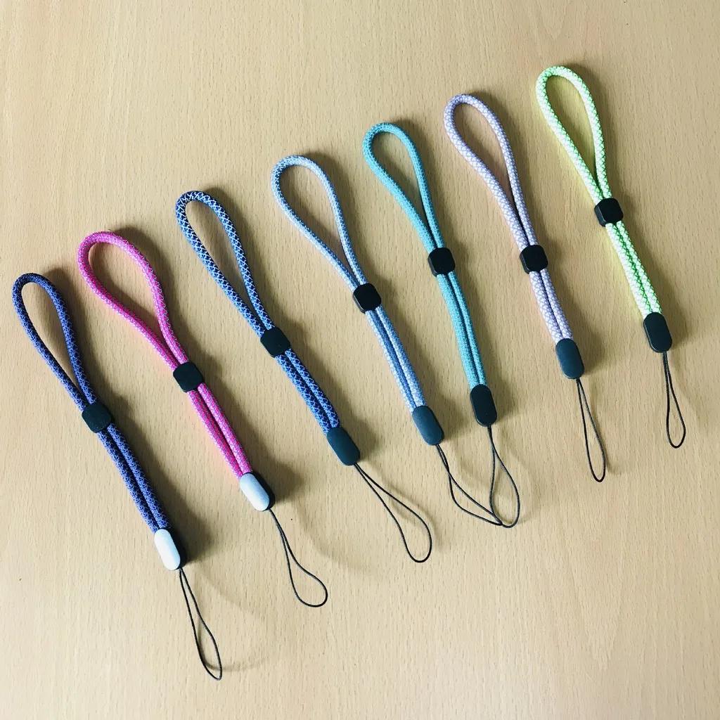 Cinghie per telefoni cellulari chiave USB cordino corto walkie-talkie regolabile cinturino da polso corda da polso Audio cordino per Smartphone anti-perso