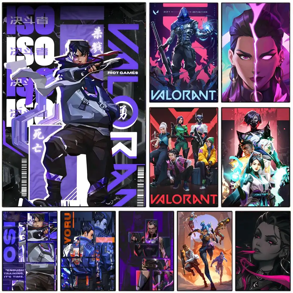 Tactical Shooter V-Valorant Poster Wall Art Print Decorative Mural Home Decor Gift Unframed