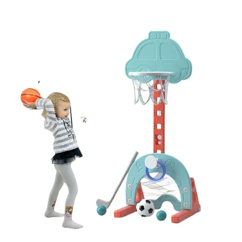 

Removable Children's Plastic Mini Adjustable Toddler Indoor Children's Mini Rack Portable Baby Ring Toy Standing Basketball Rack